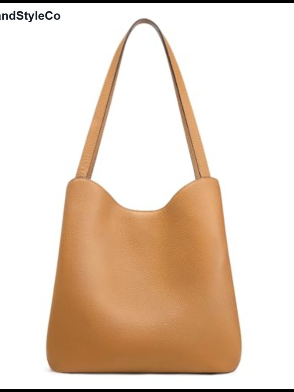 Genuine Leather Tote Bag for Women, Spacious Shoulder Handbag Purse with 3